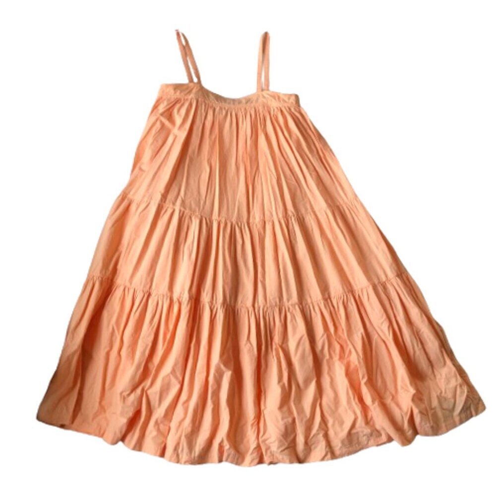 !!! host pick ARAMINTA JAMES Sunset Tiered cotton Dress in Peach L - Picture 10 of 13